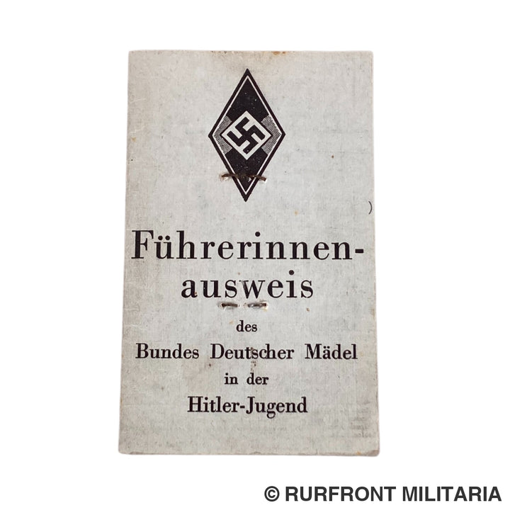 Bdm Papierset Mädelschaftsführerin Margarete Dahlbeck