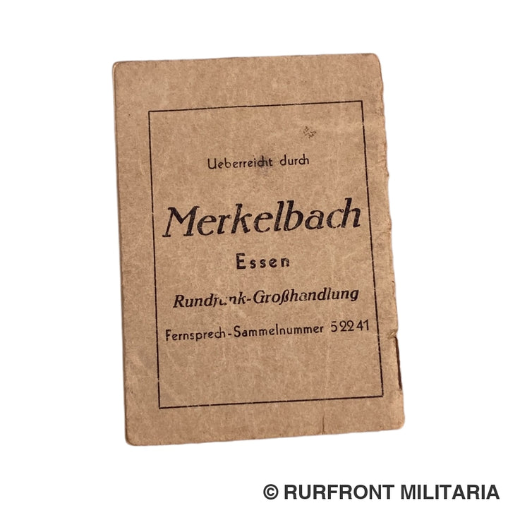 Bdm Papierset Mädelschaftsführerin Margarete Dahlbeck