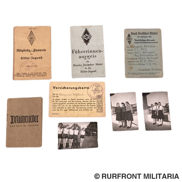Bdm Papierset Mädelschaftsführerin Margarete Dahlbeck Bdm Papierset Mädelschaftsführerin Margarete Dahlbeck