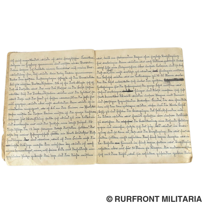 Duits wo1 dagboek officier.