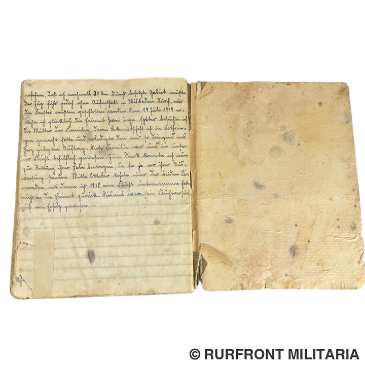 Duits wo1 dagboek officier.