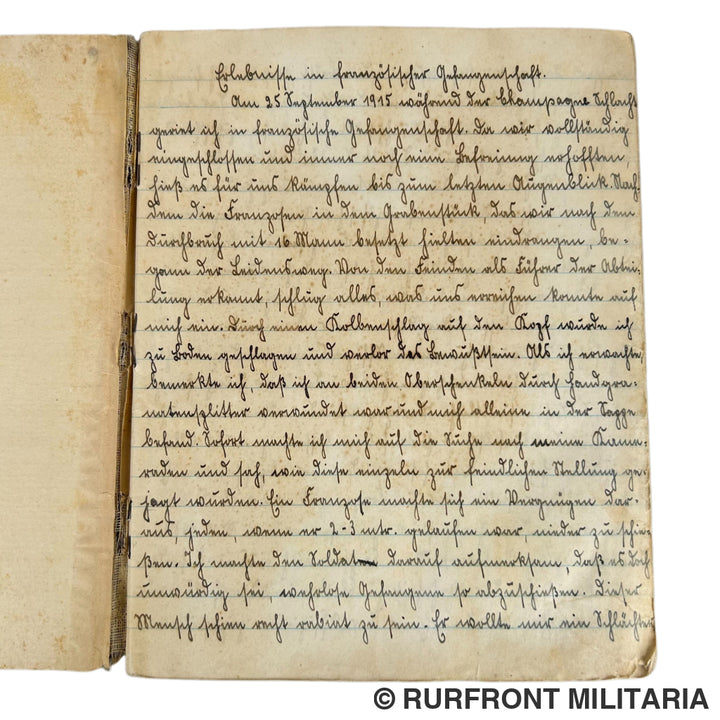 Duits wo1 dagboek officier.