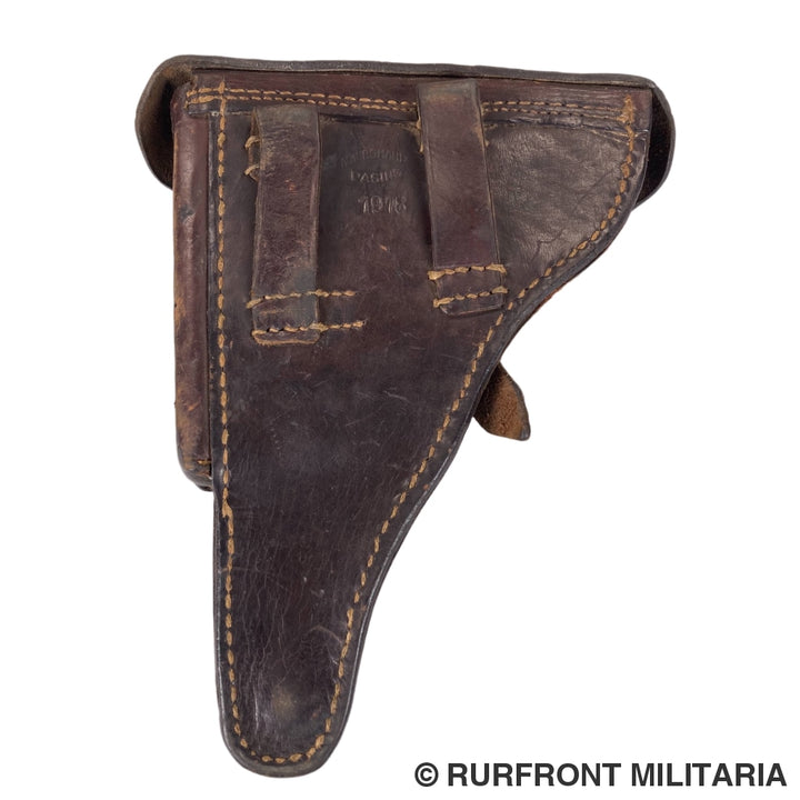 Duits Wo1 P08 Holster N.burghard Pasing 1918
