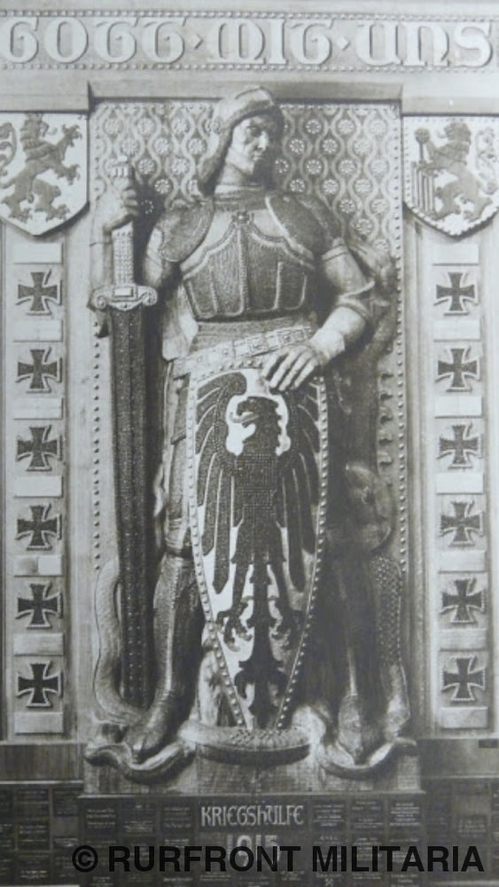 Duitse Wo1 Penning In Etui Eiserner Ritter Elberfeld 1915