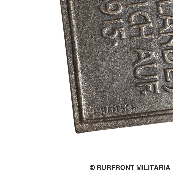 Duitse Wo1 Penning In Etui Eiserner Ritter Elberfeld 1915