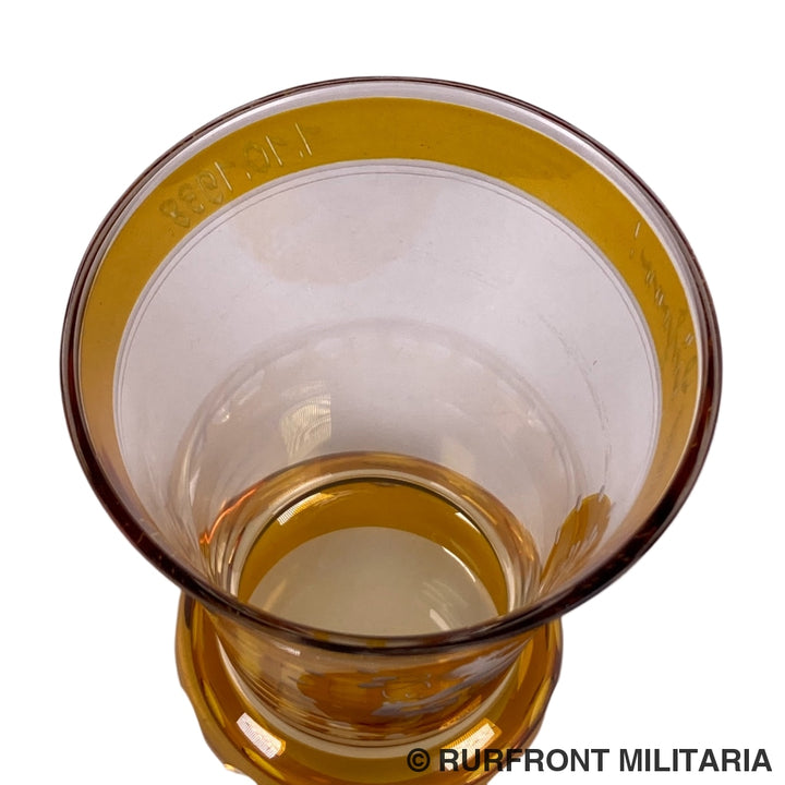 Glazen Beker Ranftbecher Sudetenland Anschluss 1.10.1938