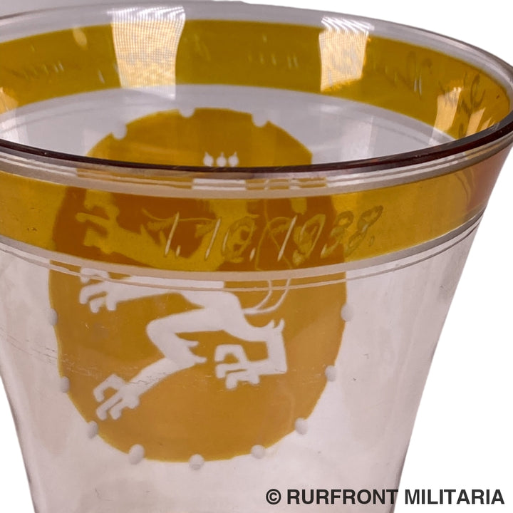 Glazen Beker Ranftbecher Sudetenland Anschluss 1.10.1938