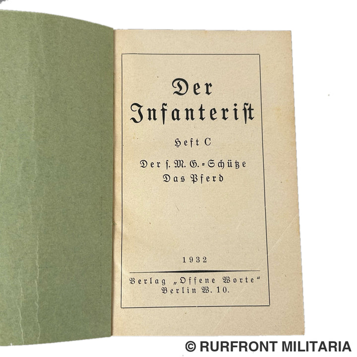 Handbuch Der Infanterist 1932