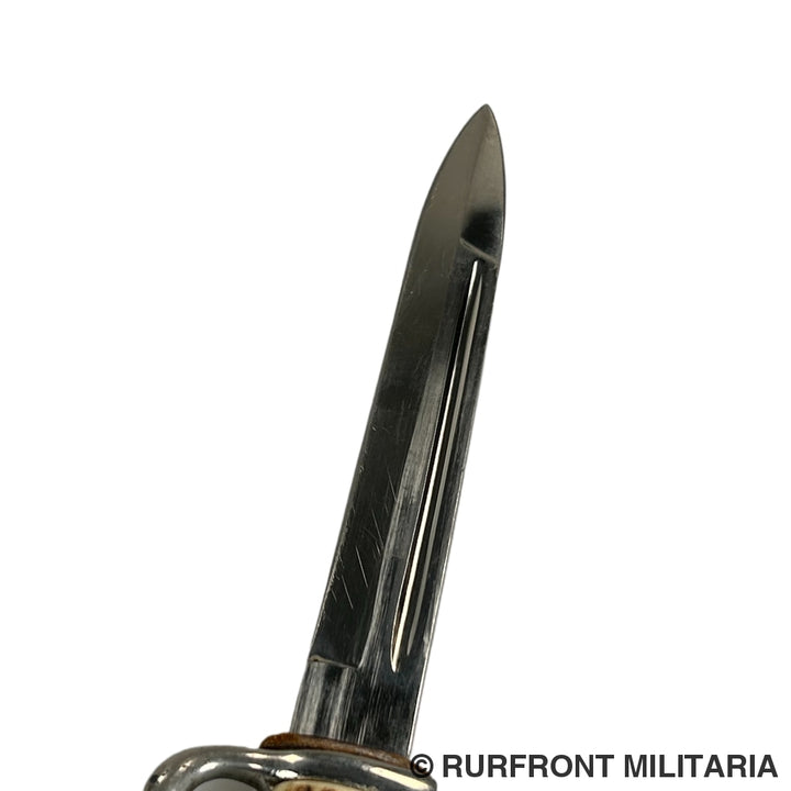 K98 Extraseitengewehr/Dress Bayonet Met Hirschhorngriffschalen Hörster Korte Variant Frog.