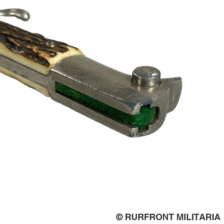 K98 Extraseitengewehr/Dress Bayonet Met Hirschhorngriffschalen Hörster Korte Variant Frog.