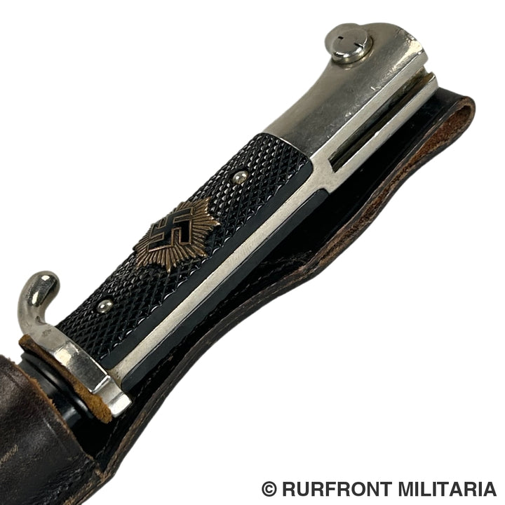 K98 Extraseitengewehr/Dress Bayonet Met Oplage Luftschutz Wkc Lang Frog.