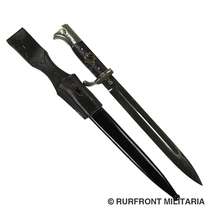 K98 Extraseitengewehr/Dress Bayonet Met Oplage Luftschutz Wkc Lang Frog.