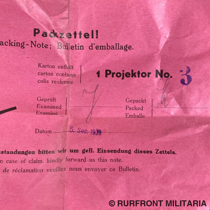 Kalle Ozaphan Projector No.3 1939