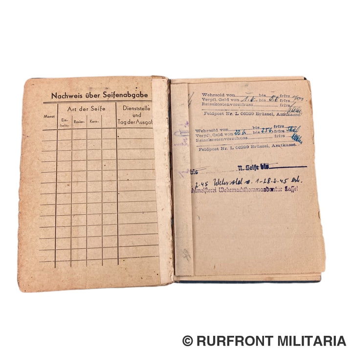 Luftwaffe Soldbuch Kanonier Wilhelm Haase