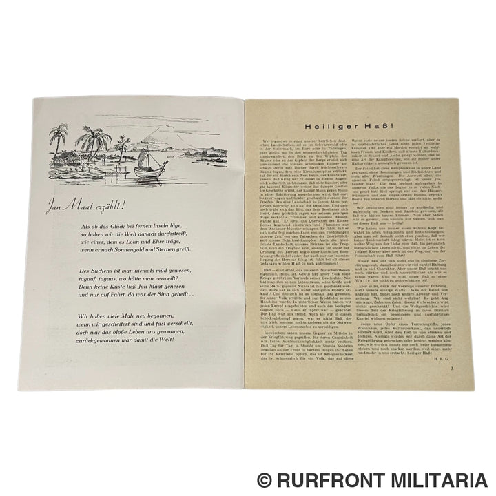 Marine Frontzeitschrift Die Heulboje Nr11 1943