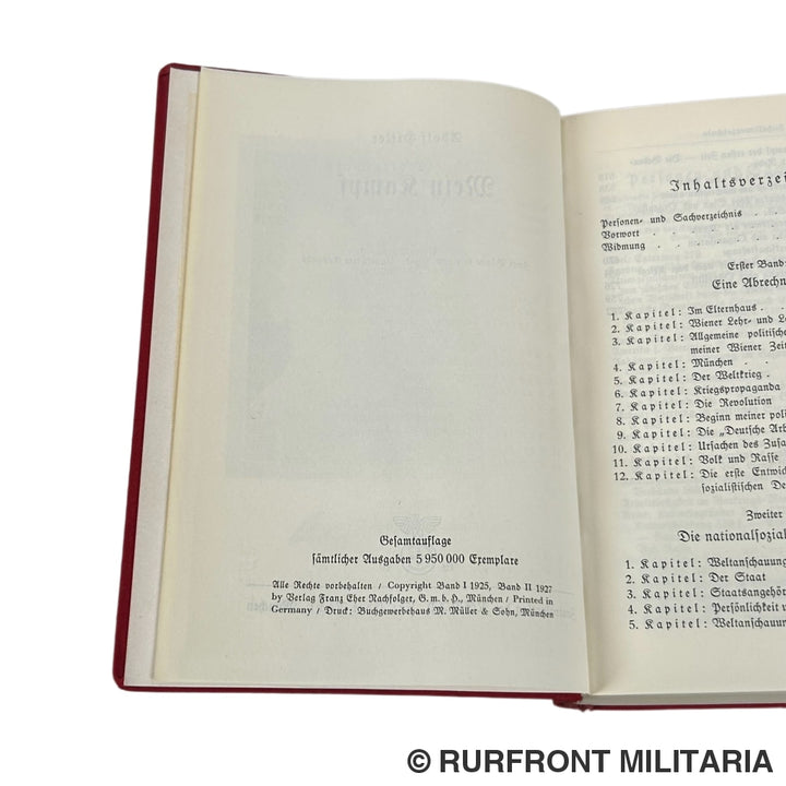 Mein Kampf Tornisterausgabe 1940 Met Kartonnen Hoes