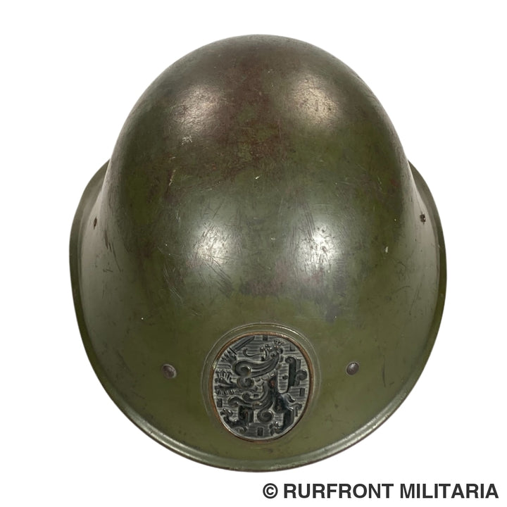 Nederlandse Stalen Helm Model M34 Met Waslabel