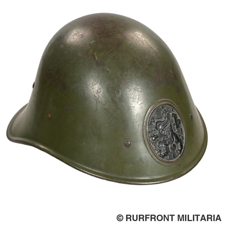 Nederlandse Stalen Helm Model M34 Met Waslabel