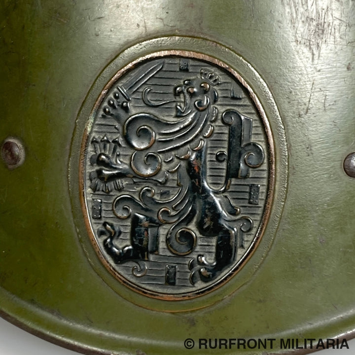 Nederlandse Stalen Helm Model M34 Met Waslabel
