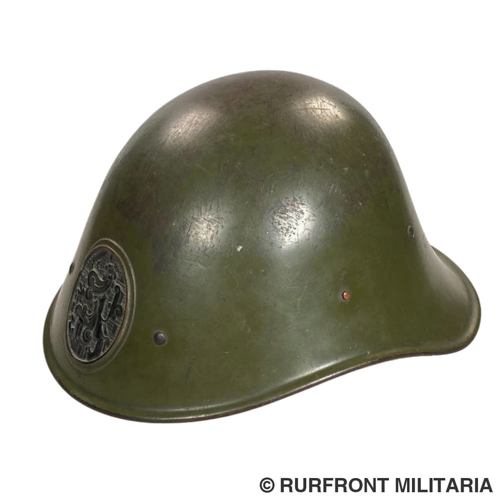 Nederlandse Stalen Helm Model M34 Met Waslabel