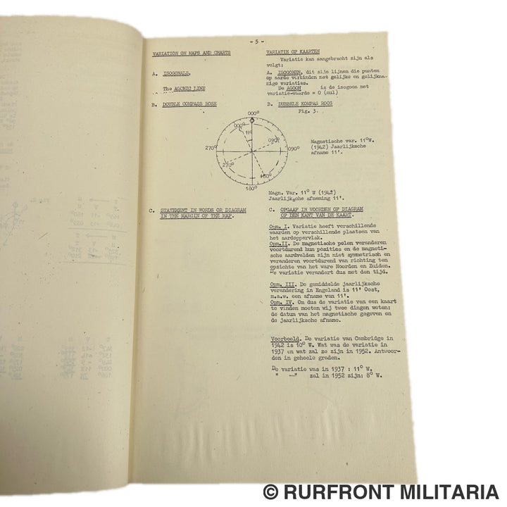 Raf Boek Navigatie En Theorie Van Het Vliegen Hollandsch