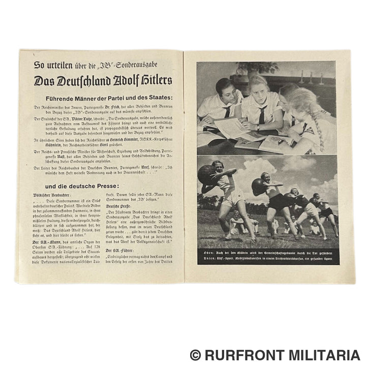 Reclameboekje Eher Verlag München Adolf Hitler