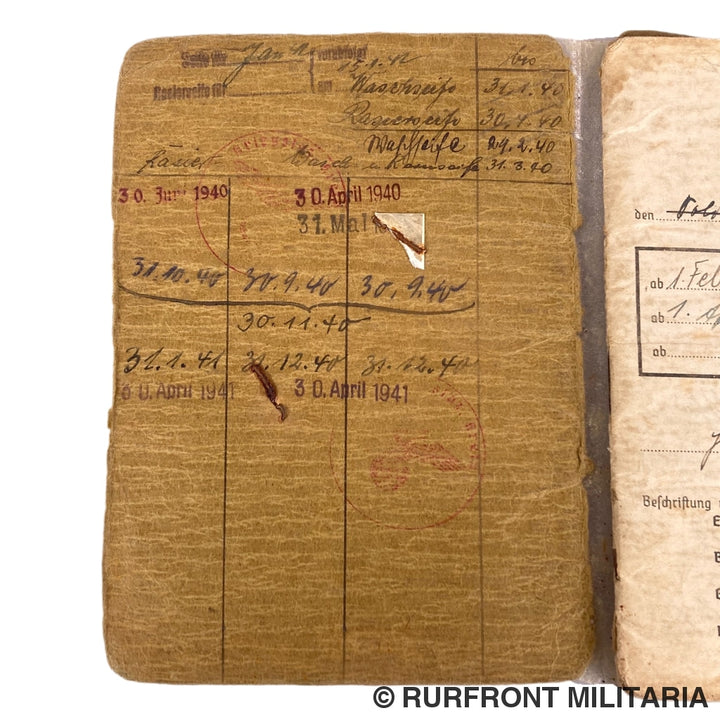 Soldbuch Obergefreiter Hermann Gütsche Metz Kreta