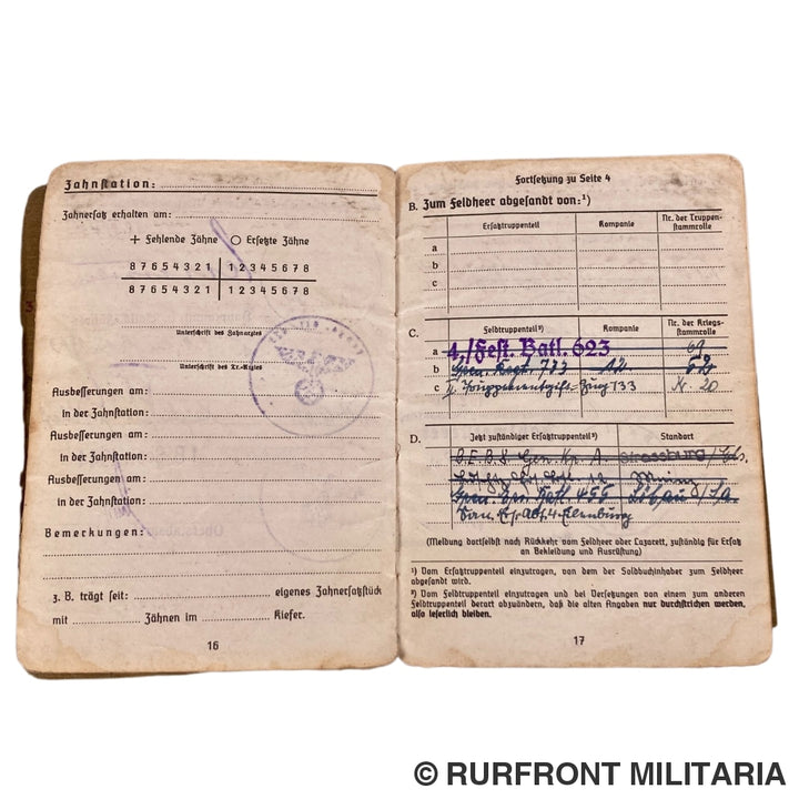 Soldbuch Obergefreiter Hermann Gütsche Metz Kreta