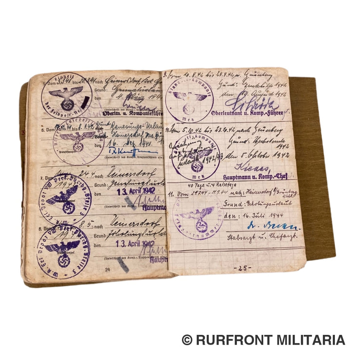 Soldbuch Obergefreiter Hermann Gütsche Metz Kreta