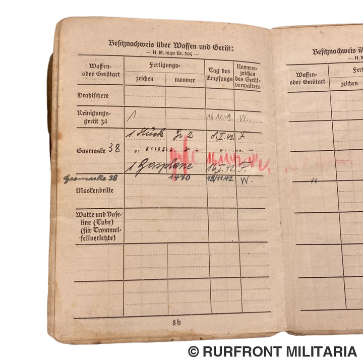 Soldbuch Obergefreiter Hermann Gütsche Metz Kreta