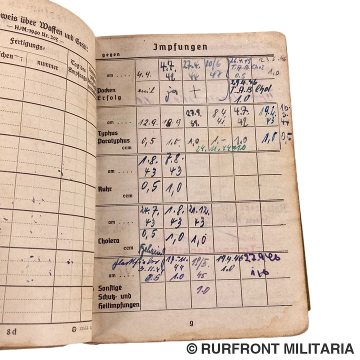Soldbuch Obergefreiter Hermann Gütsche Metz Kreta
