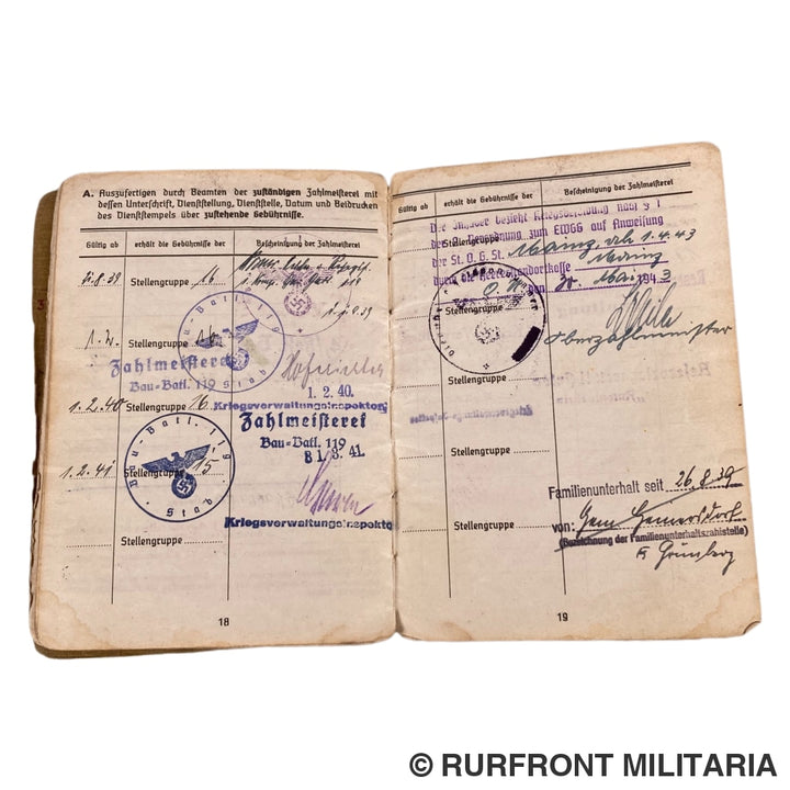 Soldbuch Obergefreiter Hermann Gütsche Metz Kreta