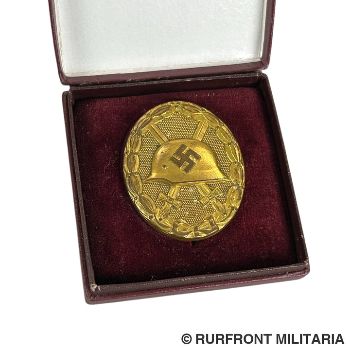 Verwundeten Abzeichen Gold In Etui Mm30 Hauptmünzamt Wien