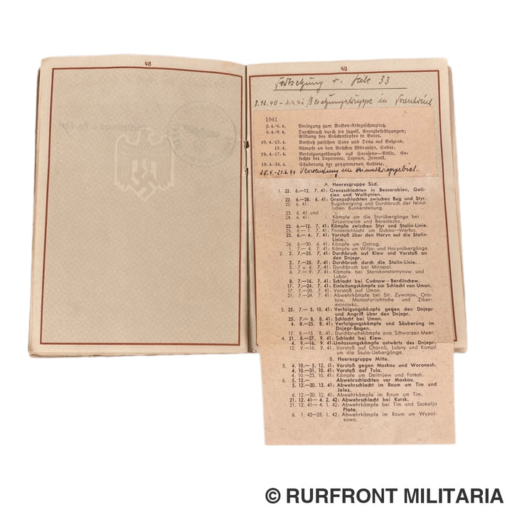 Vroege Wehrpass Obergefreiter Friedrich Herd