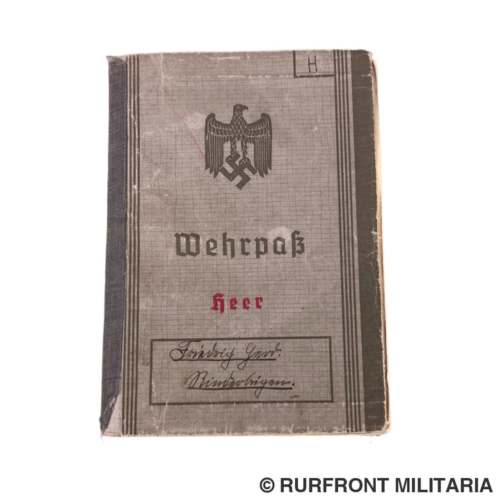 Vroege Wehrpass Obergefreiter Friedrich Herd