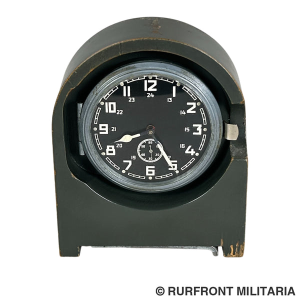 Wehrmacht/heer funkraumuhr/stationsuhr Kienzle 1943 Wehrmacht/heer funkraumuhr/stationsuhr Kienzle 1943