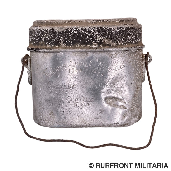 Wehrmacht M31 Messkit /Essgeschirr Festung Saint Nazaire France Normandië