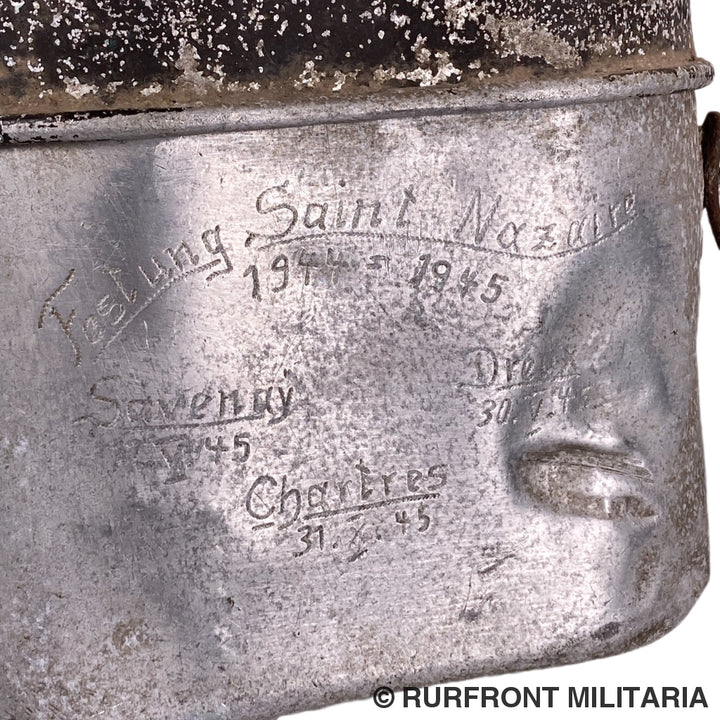 Wehrmacht M31 Messkit /Essgeschirr Festung Saint Nazaire France Normandië