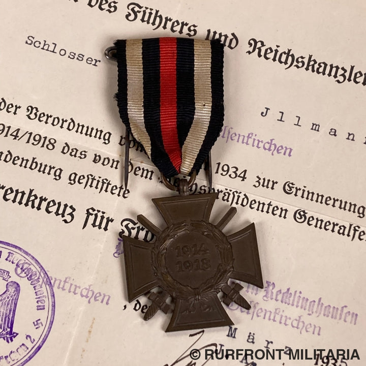 Wehrpass Set Walter Jllmann Wo1 Veteraan