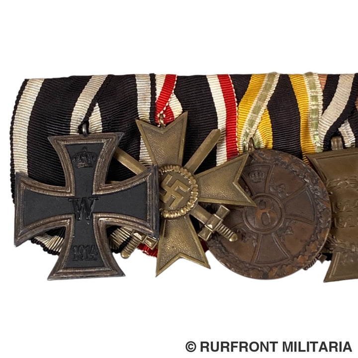 5 Delige Duitse Ordensspange Polizei