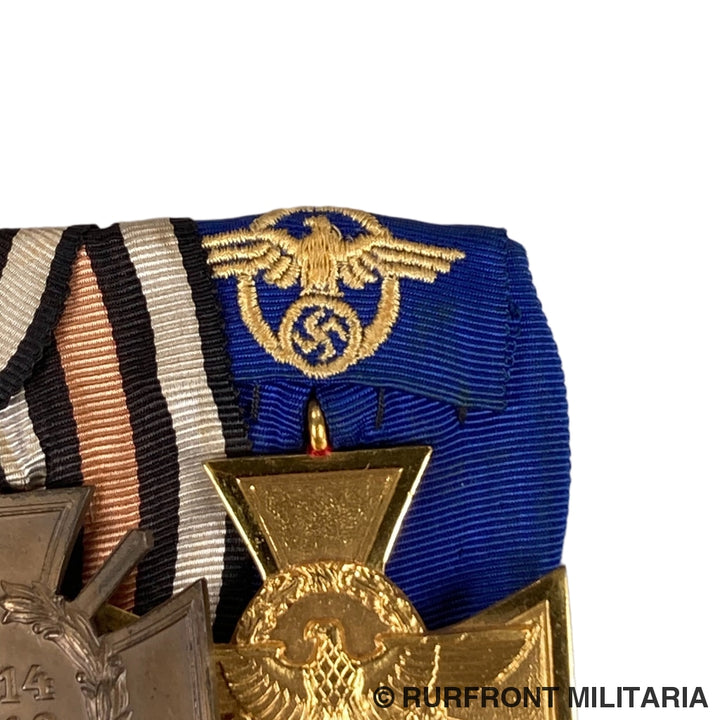 5 Delige Duitse Ordensspange Polizei