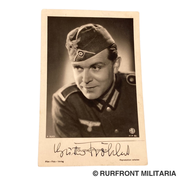 Autogrammkarte Wehrmacht Gustav Fröhlich