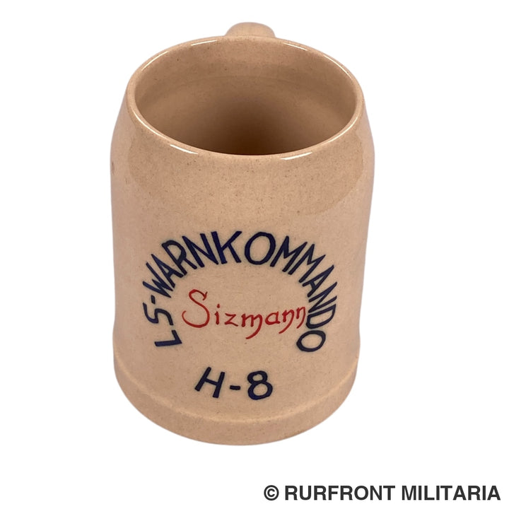 Bierpul Luftschutz Warnkommando H-8 Sizmann Nederland Plateel!! Uniek Item!!