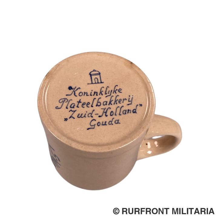 Bierpul Luftschutz Warnkommando H-8 Sizmann Nederland Plateel!! Uniek Item!!