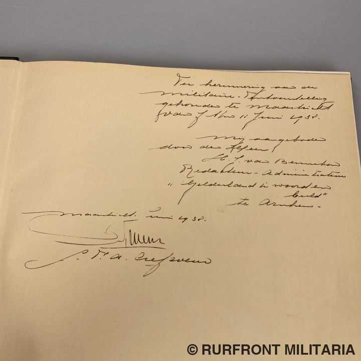 Boek De Koninklijke Nederlandsche Landmacht Op Naam Van Majoor J.f.a. Crefcoeur
