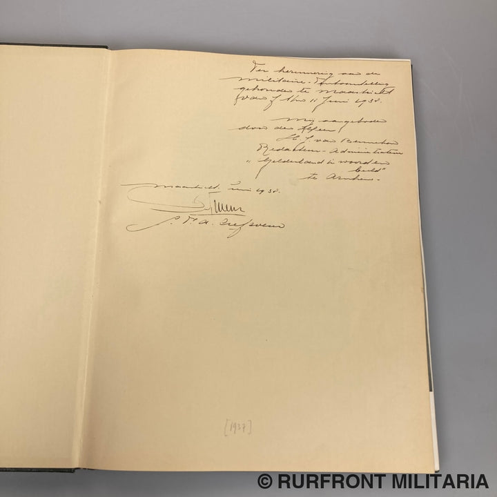 Boek De Koninklijke Nederlandsche Landmacht Op Naam Van Majoor J.f.a. Crefcoeur