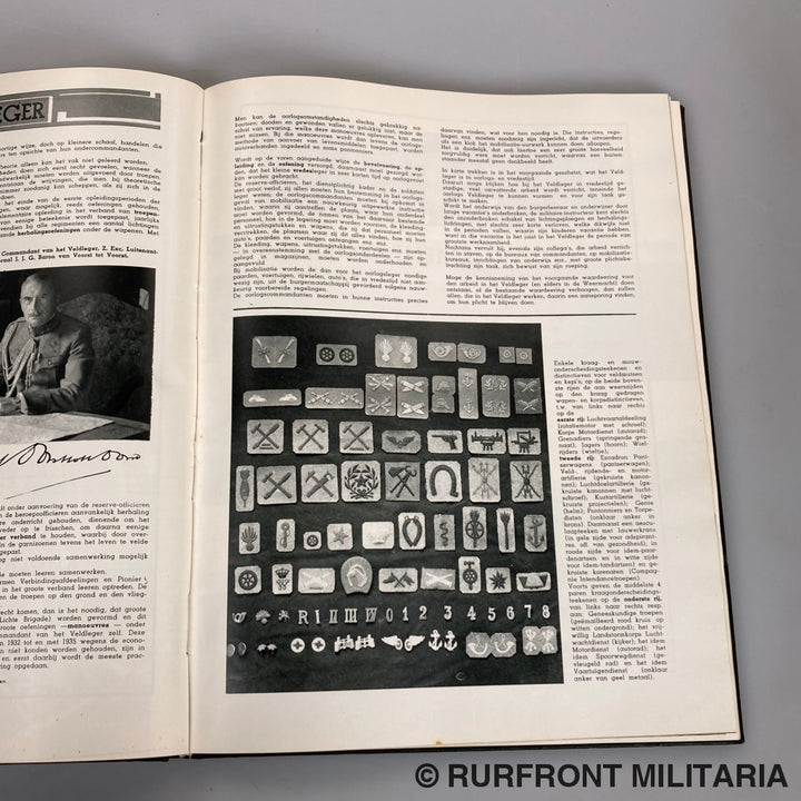 Boek De Koninklijke Nederlandsche Landmacht Op Naam Van Majoor J.f.a. Crefcoeur