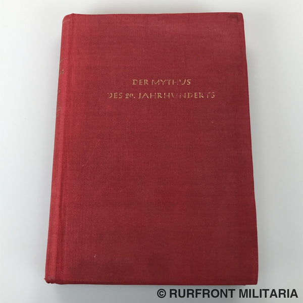 Boek Der Mythus Des 20. Jahrhunderts Alfred Rosenberg Tornisterausgabe Rood. Boek Der Mythus Des 20. Jahrhunderts Alfred Rosenberg Tornisterausgabe Rood.