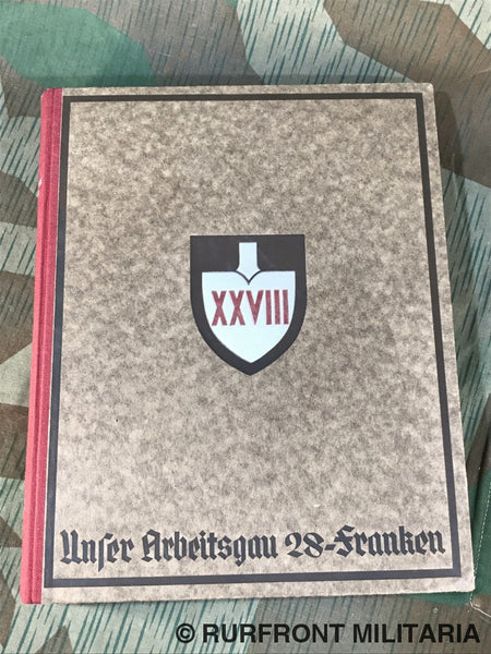 Boek R.a.d. Unser Arbeitsgau 28 Franken 1935 Boek R.a.d. Unser Arbeitsgau 28 Franken 1935
