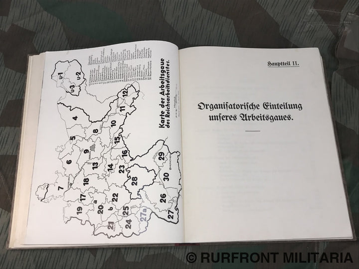 Boek R.a.d. Unser Arbeitsgau 28 Franken 1935